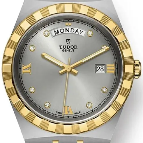 Tudor Royal M28603-0002 41mm Yellow gold and Stainless steel Silver 7