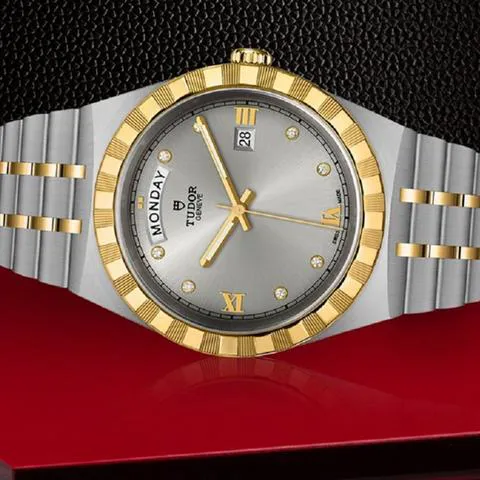 Tudor Royal M28603-0002 41mm Yellow gold and Stainless steel Silver 1