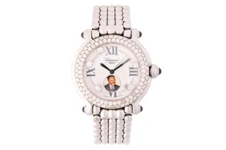 Chopard Happy Sport 8347 Stainless steel and Diamond White