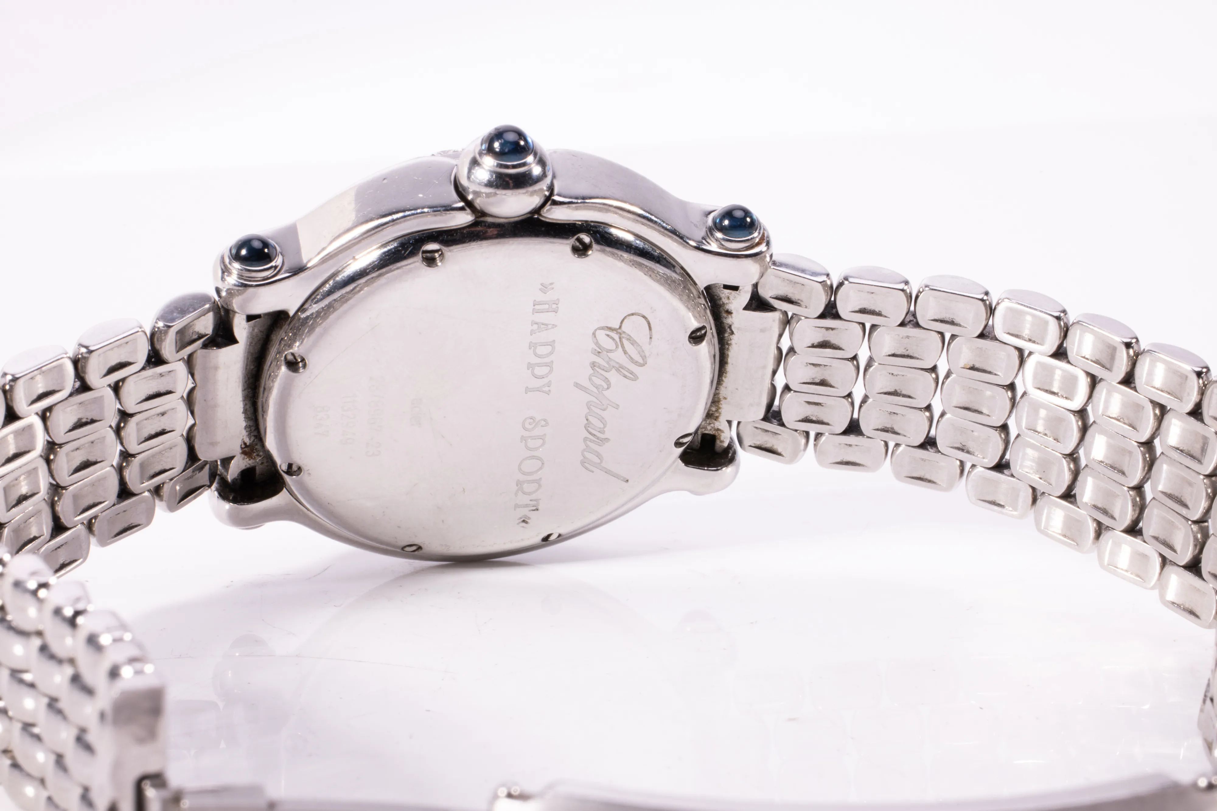Chopard Happy Sport 8347 38mm Stainless steel and diamond-set White 5