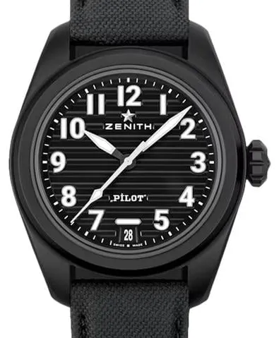 Zenith Pilot 49.4000.3620/21.I001 40mm Black ceramic Black