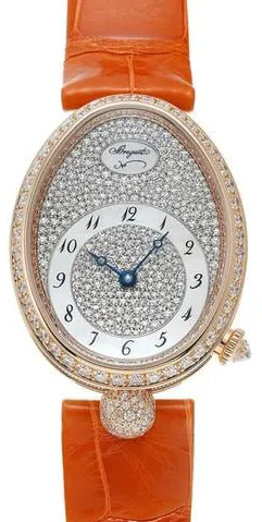 Breguet Reine de Naples 8938BR/8D/964/DD0D 28.5mm Rose gold White