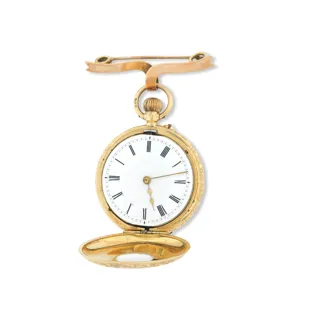 Stauffer, Son & Co. Yellow gold and Enamel White