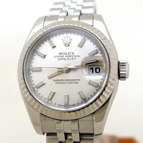 Rolex Lady-Datejust 179174 26mm Yellow gold and Stainless steel Silver