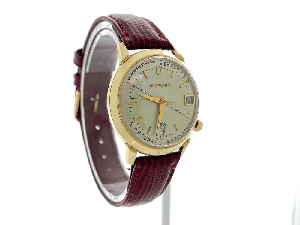 Bulova Accutron 35mm Yellow gold and Stainless steel Champagne 1