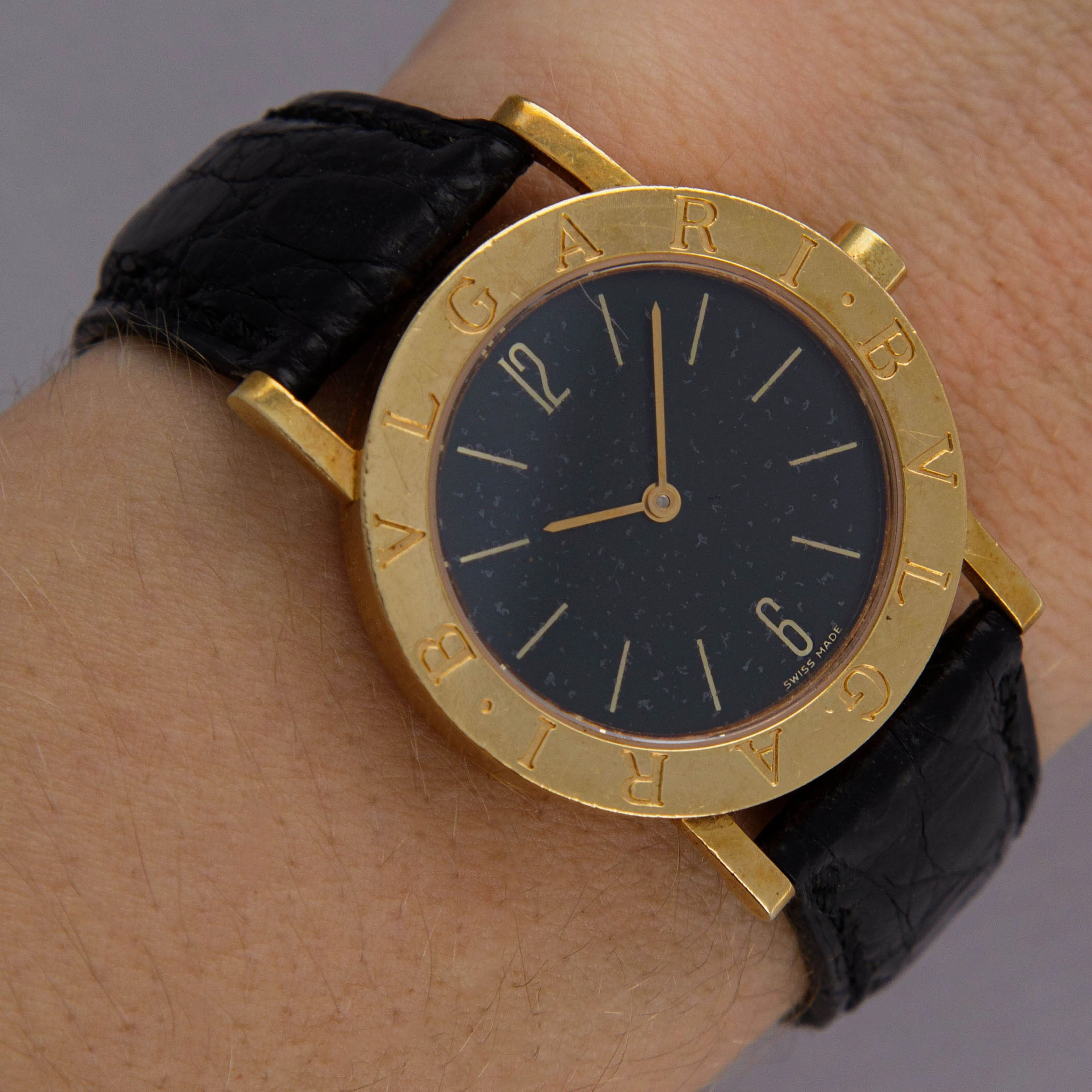 Bulgari Bulgari BB 33 GL 30mm Yellow gold Black 15