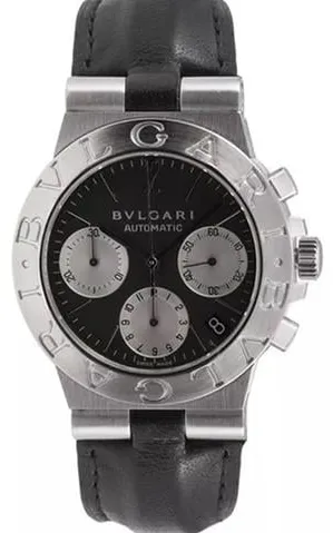 Bulgari Diagono CH 35 S 35mm Stainless steel Black