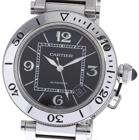 Cartier Pasha W31077M7 40mm Steel Black