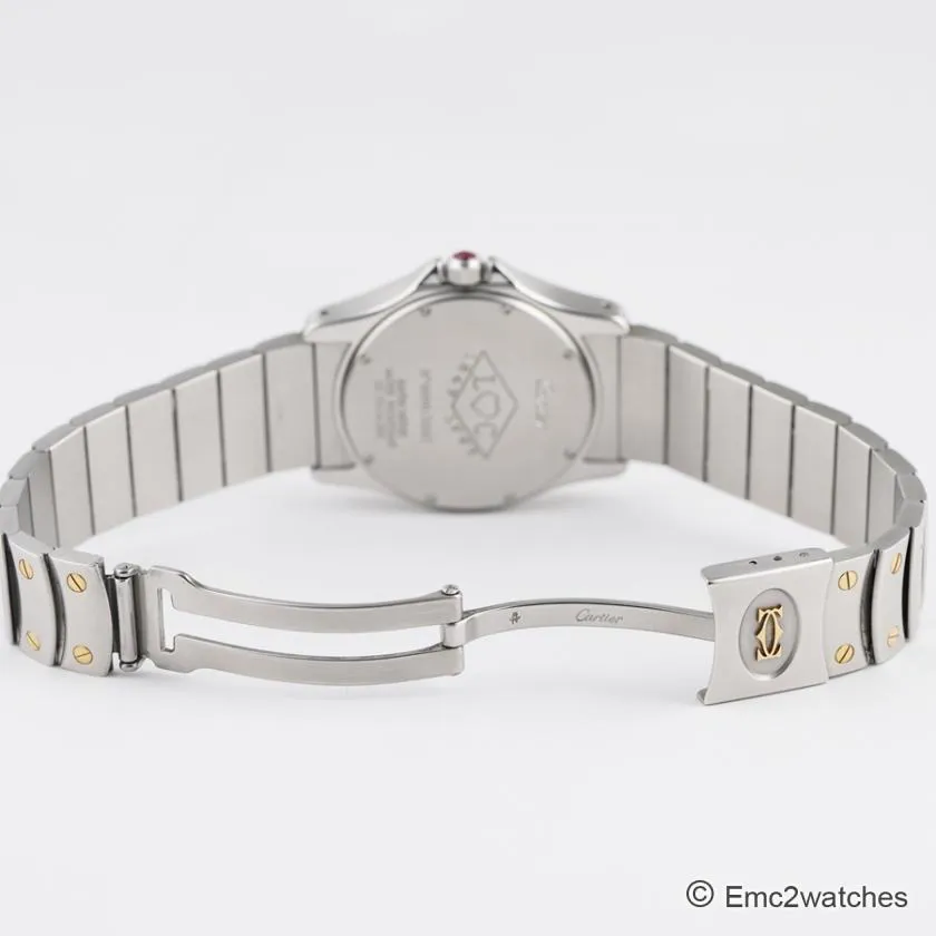 Cartier Santos Ronde 33mm Yellow gold and Stainless steel White 3