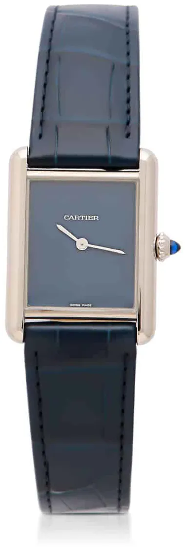 Cartier Tank WSTA0055 25.5mm Stainless steel Blue