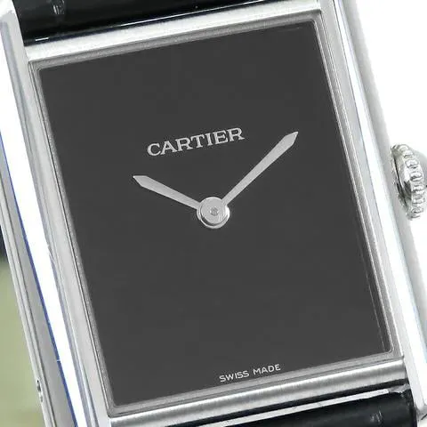 Cartier Tank WSTA0072 33mm Stainless steel Black 4