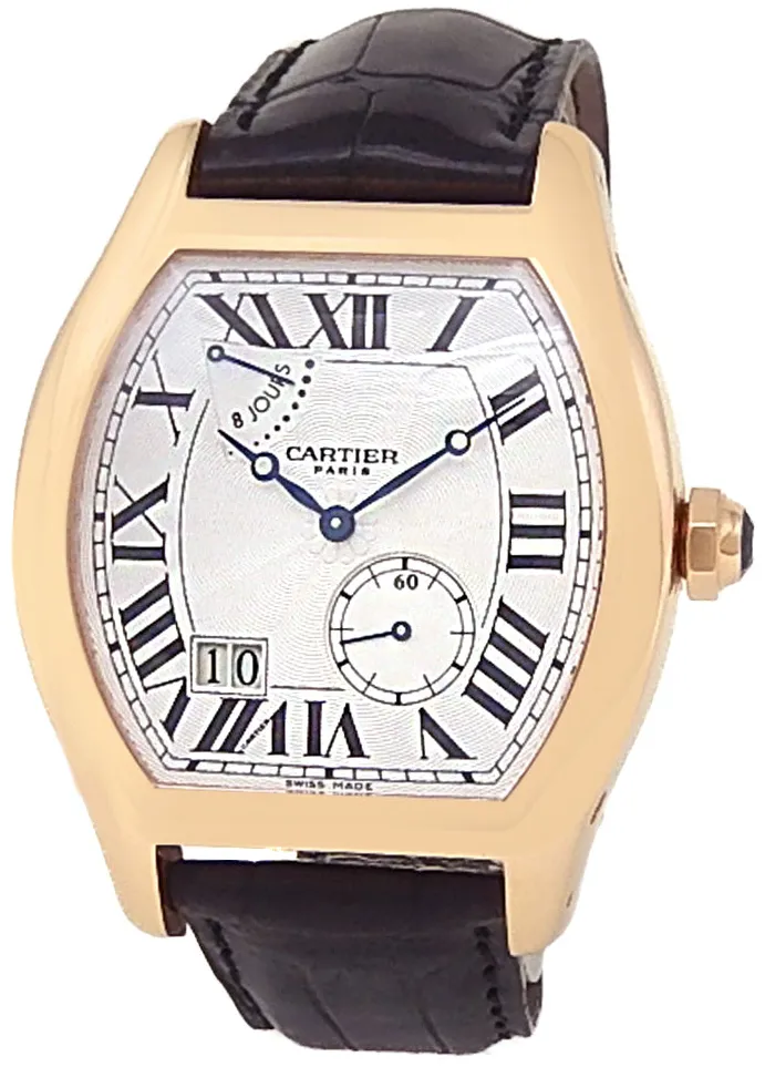 Cartier Tortue W1545851 38mm Rose gold Silver