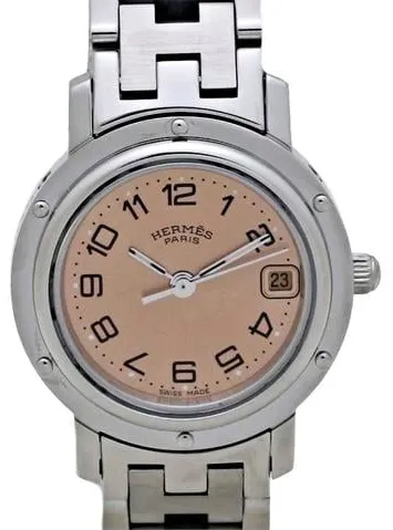 Hermès Clipper CL4.210.431/3758 24mm stainless Rose