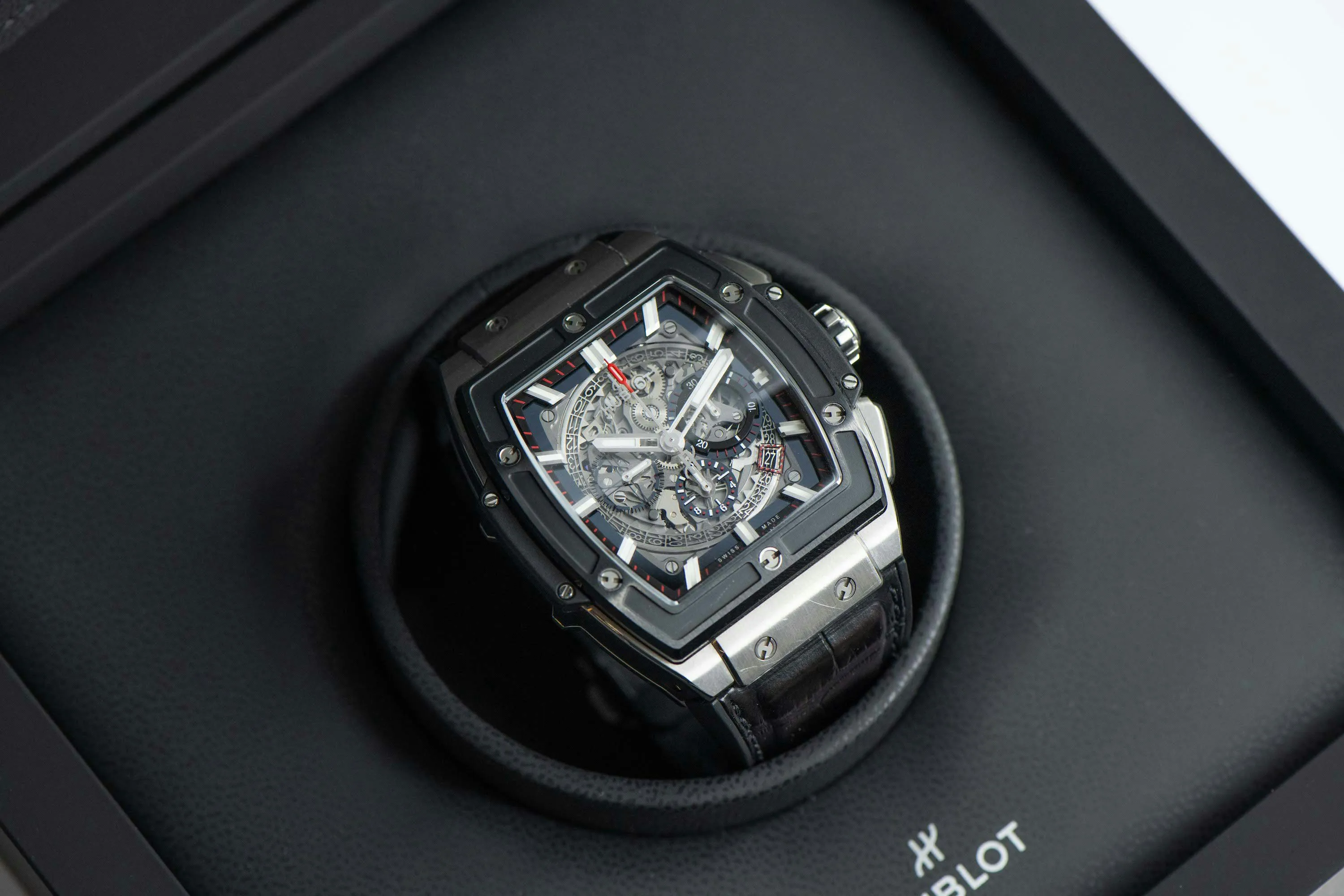 Hublot Spirit of Big Bang 601.NX.0173.LR 45mm Ceramic and Titanium Skeletonized 17