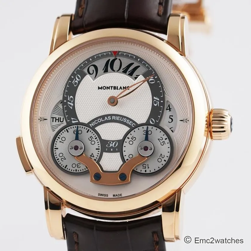 Montblanc Nicolas Rieussec 43mm Rose gold Silvered