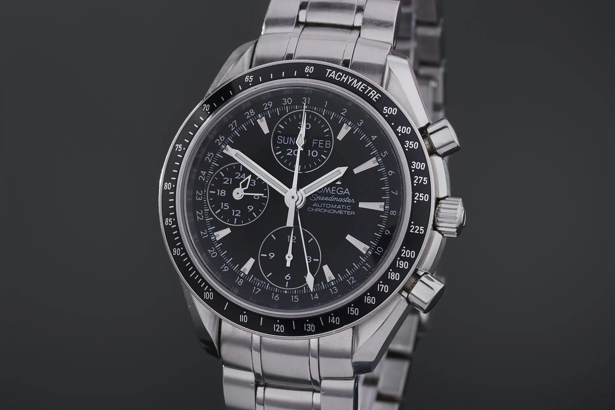 Omega Speedmaster Day Date 3220.50.00 40mm Stainless steel Black 1