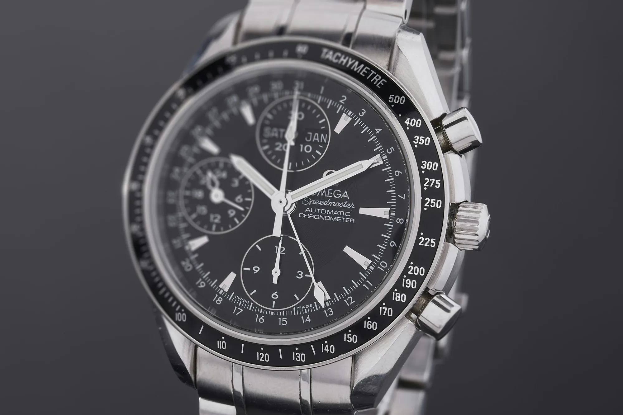 Omega Speedmaster Day Date 3220.50.00 40mm Stainless steel Black 18