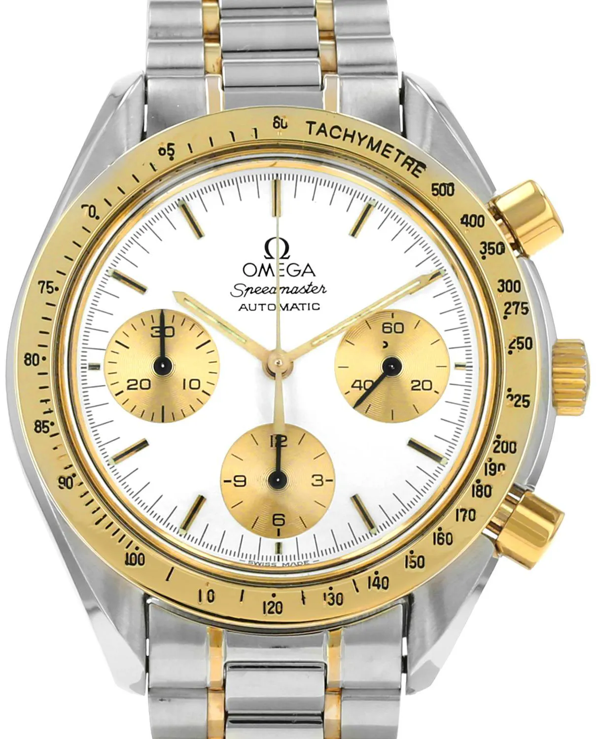 Omega Speedmaster 175.00.33 39mm Yellow gold and Stainless steel White