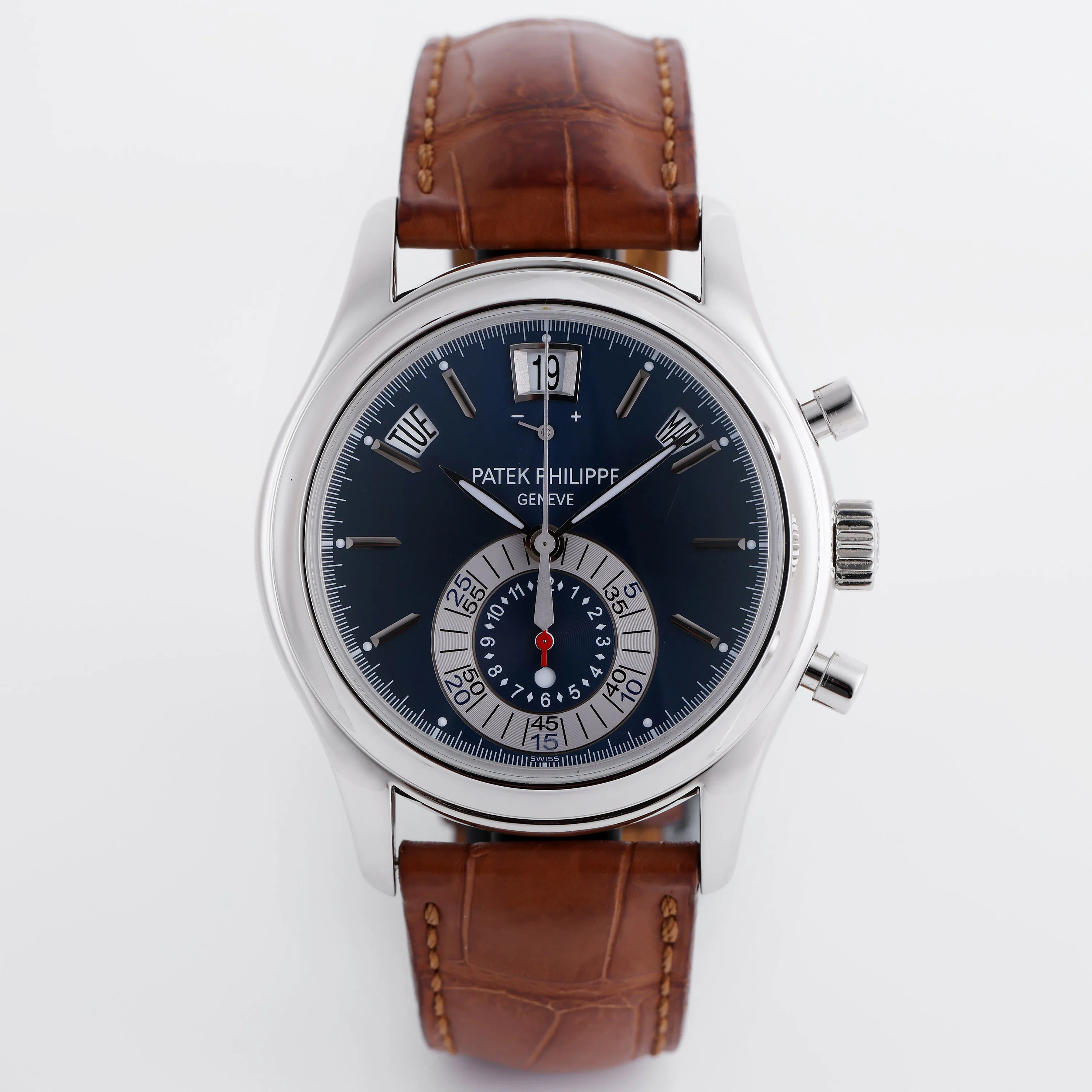 Patek Philippe Annual Calendar Chronograph 5960P-015 40mm Platinum Blue