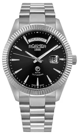 Roamer 981662 41 55 90 42mm Stainless steel Black