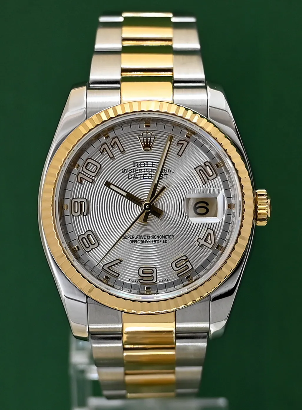 Rolex Datejust 36 116233 36mm 18k gold steel Silver