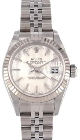 Rolex Lady-Datejust 79174 26mm Yellow gold and Stainless steel Silver