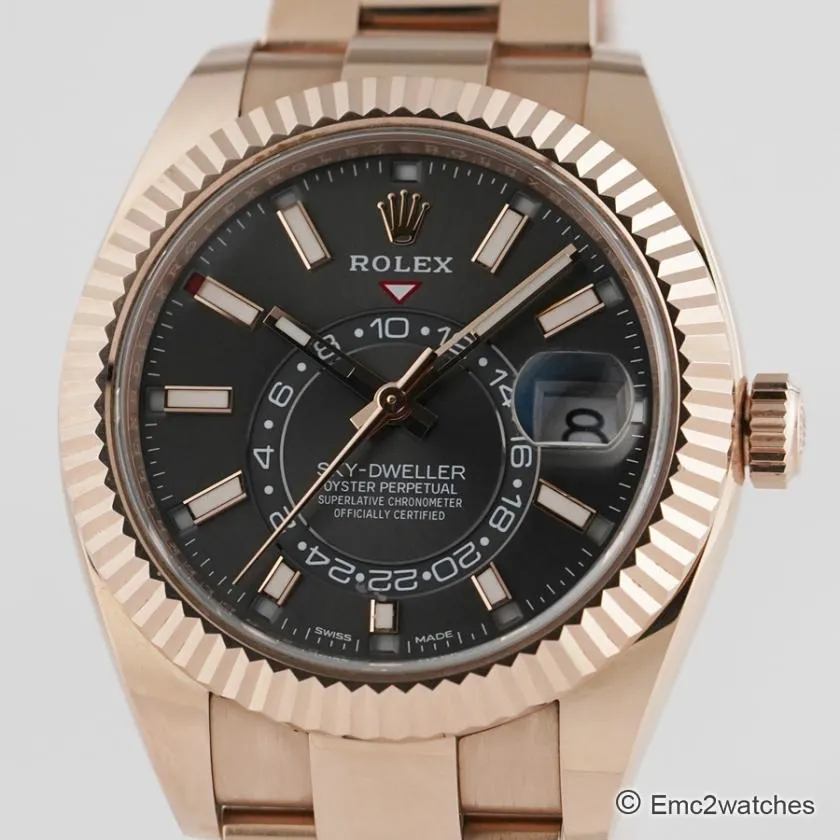 Rolex Sky-Dweller 326935 42mm Rose gold Grey