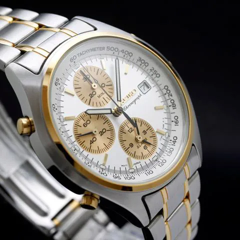 Seiko Chronograph 7T32-7C60 Stainless steel Silver 1995 Spain | Dealer |  EveryWatch