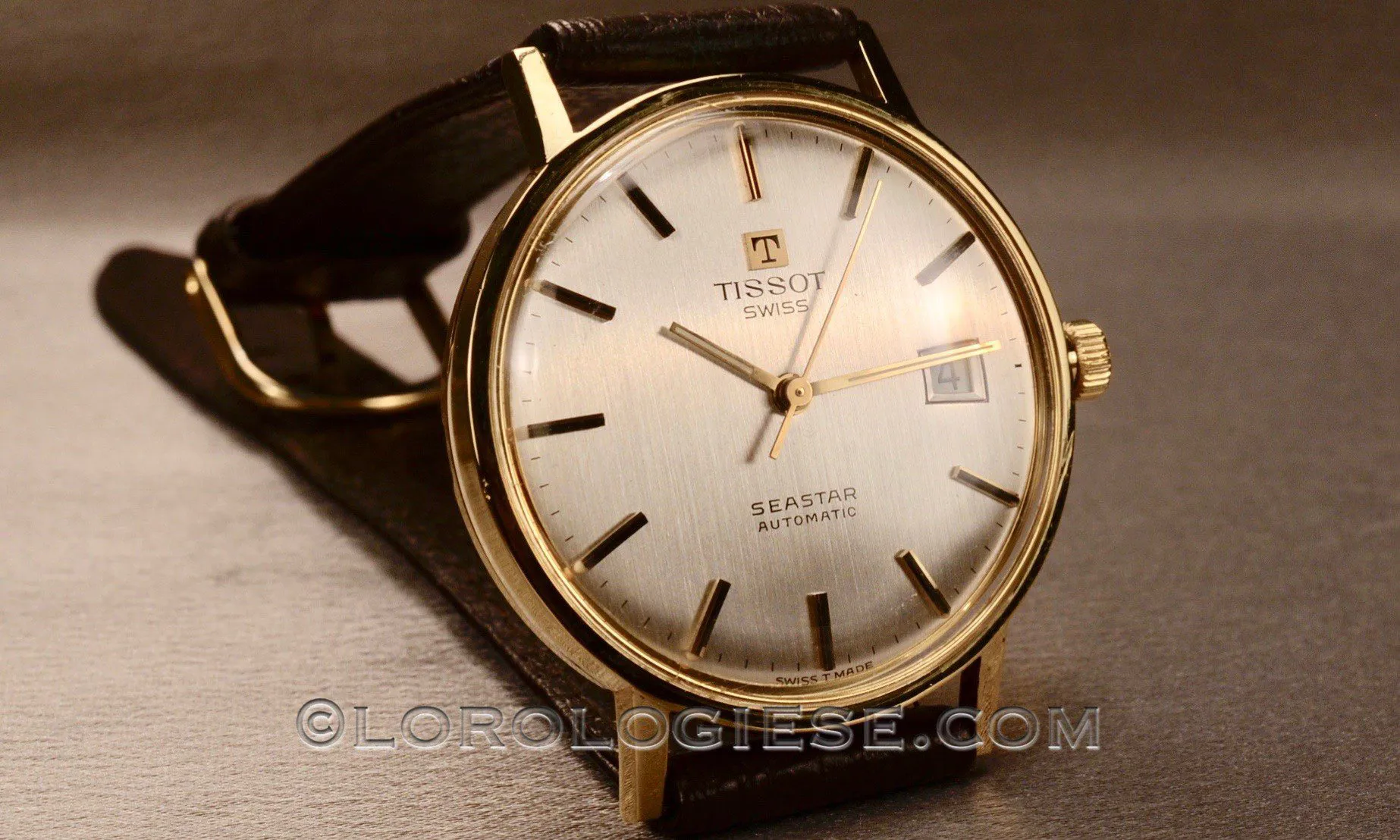 Tissot Seastar 35mm Yellow gold Silver