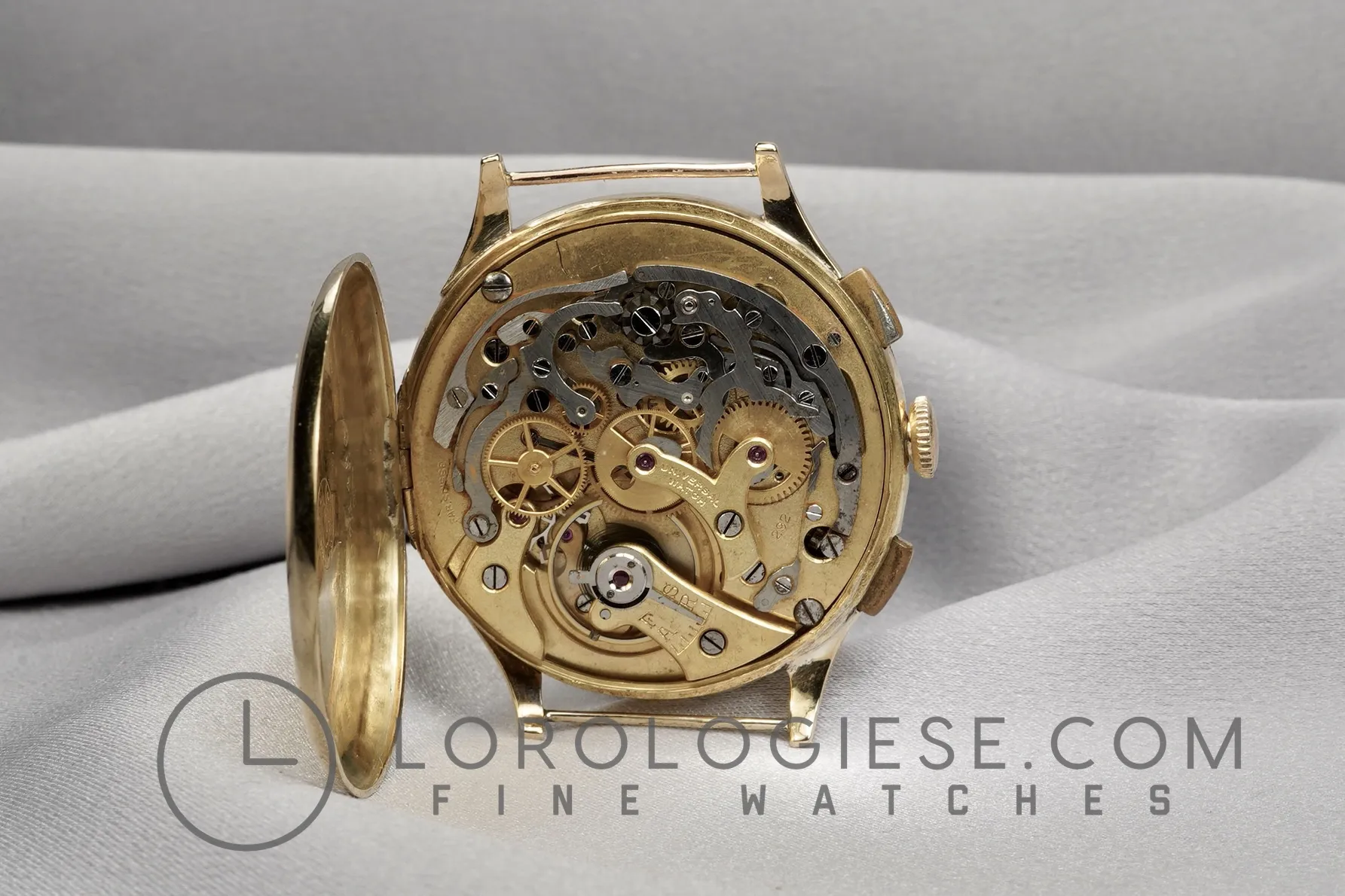 Universal Genève Compur 37.5mm Yellow gold Silver 10