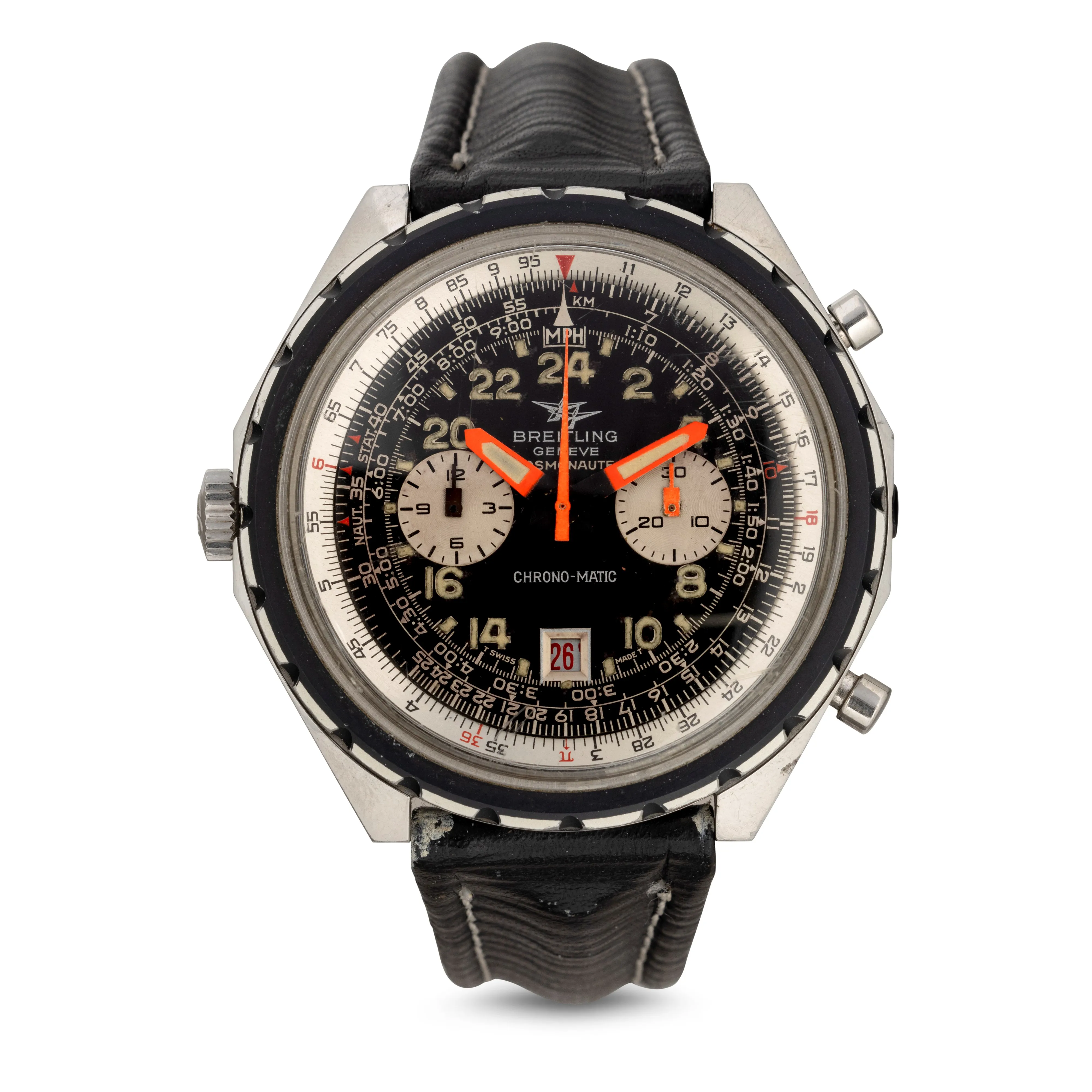 Breitling Cosmonaute Chrono-Matic 47mm Stainless steel Black