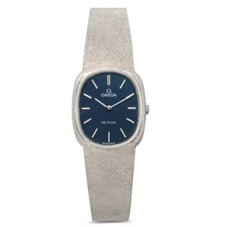 Omega De Ville White gold Blue