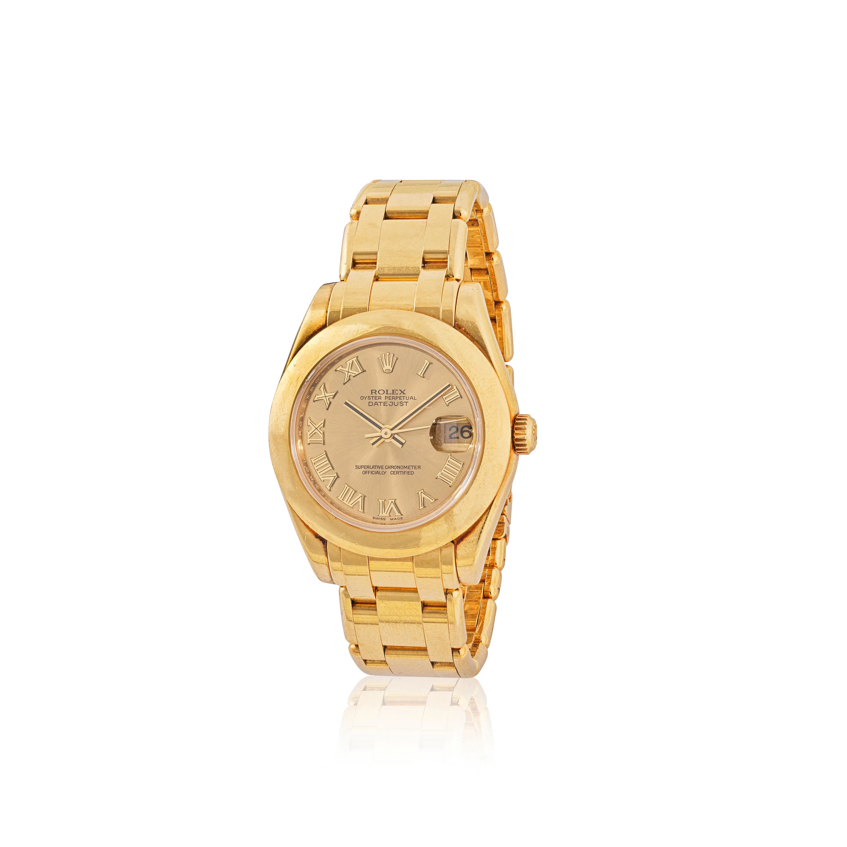 Rolex Datejust 31 81208 34mm Yellow gold Champagne