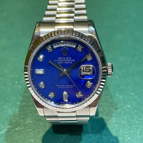 Rolex Day-Date 36 118239 36mm White gold Blue