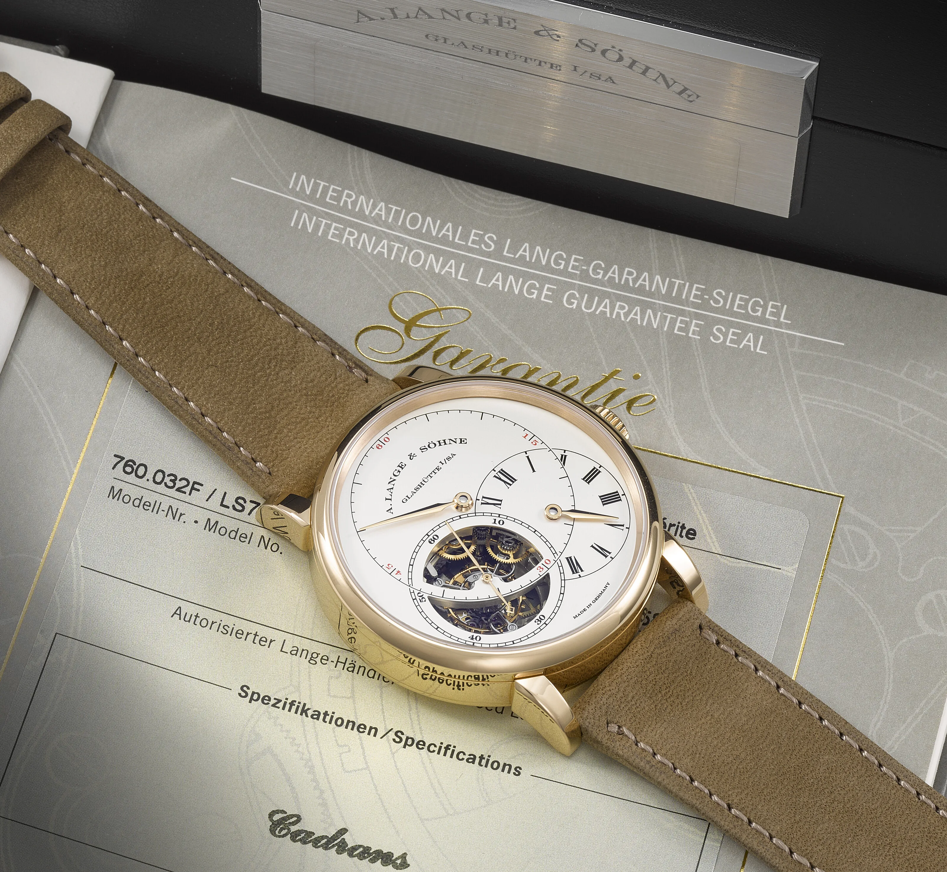 A. Lange & Söhne Richard Lange 760.032F 42mm Rose gold Silver 2