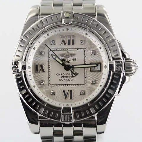Breitling Galactic A71356 32mm Steel White