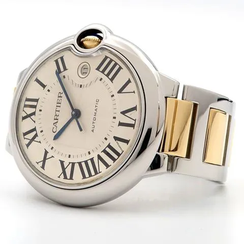 Cartier Ballon Bleu W69009Z3 42mm Yellow gold and Stainless steel Silver