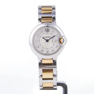 Cartier Ballon Bleu WE902030 Rose gold and Stainless steel Silver