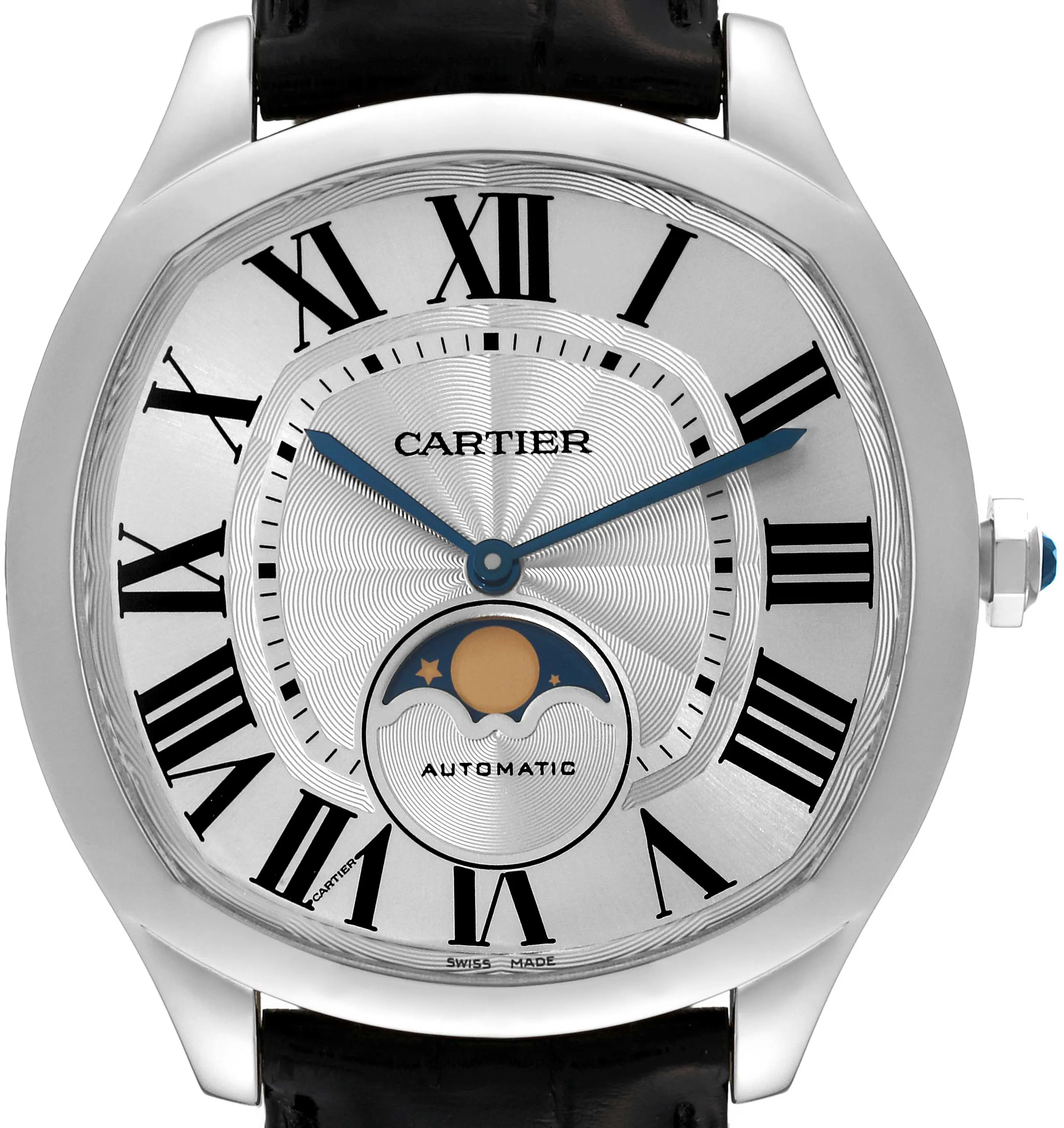 Cartier Drive de Cartier WSNM0008 40mm Stainless steel Silver Guilloche