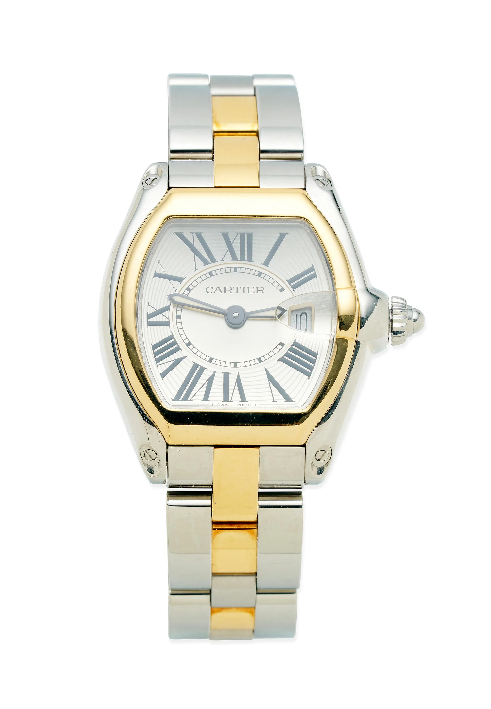 Cartier Roadster 2675 31mm Yellow gold and stainless steel Silver