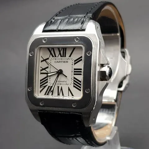 Cartier Santos 2878 33mm Stainless steel White 1