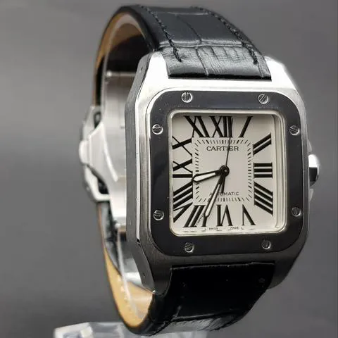 Cartier Santos 2878 33mm Stainless steel White 2