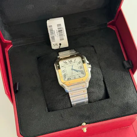 Cartier Santos W2SA0009 40mm Yellow gold and Stainless steel Silver