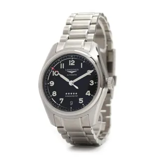 Longines Spirit L3.410.4.53.6 Stainless steel Black