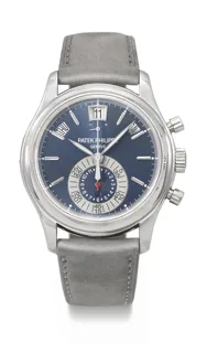 Patek Philippe Annual Calendar Chronograph 5960P-015 Platinum Blue