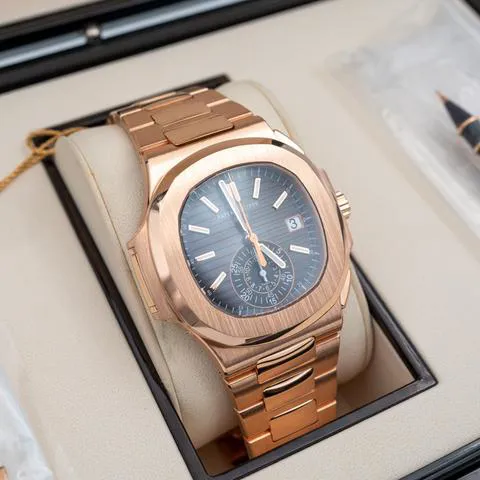 Patek Philippe Nautilus 5980/1R-001 40.5mm Rose gold Black 2