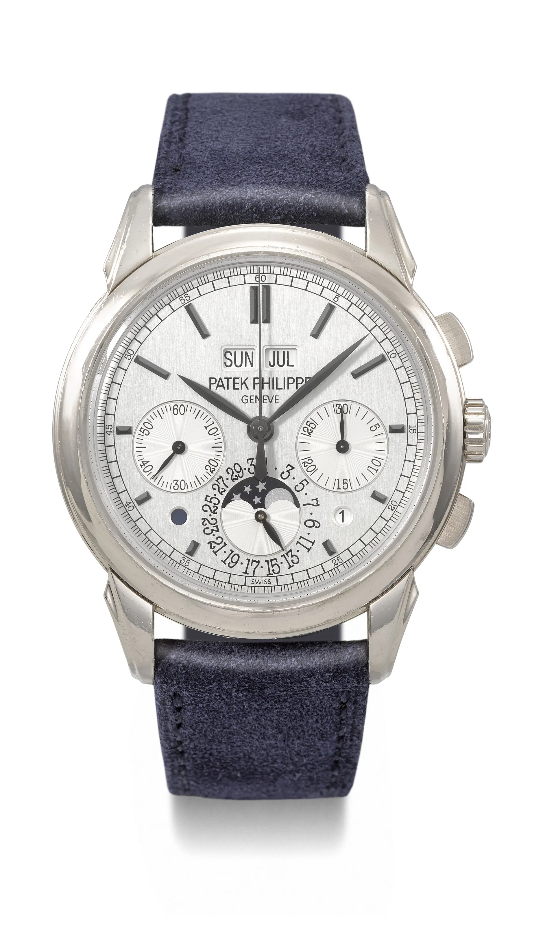 Patek Philippe Perpetual Calendar Chronograph 5270G-001 41mm White gold Silver