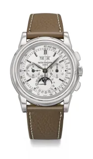 Patek Philippe Perpetual Calendar Chronograph 5970G-001 White gold Silver