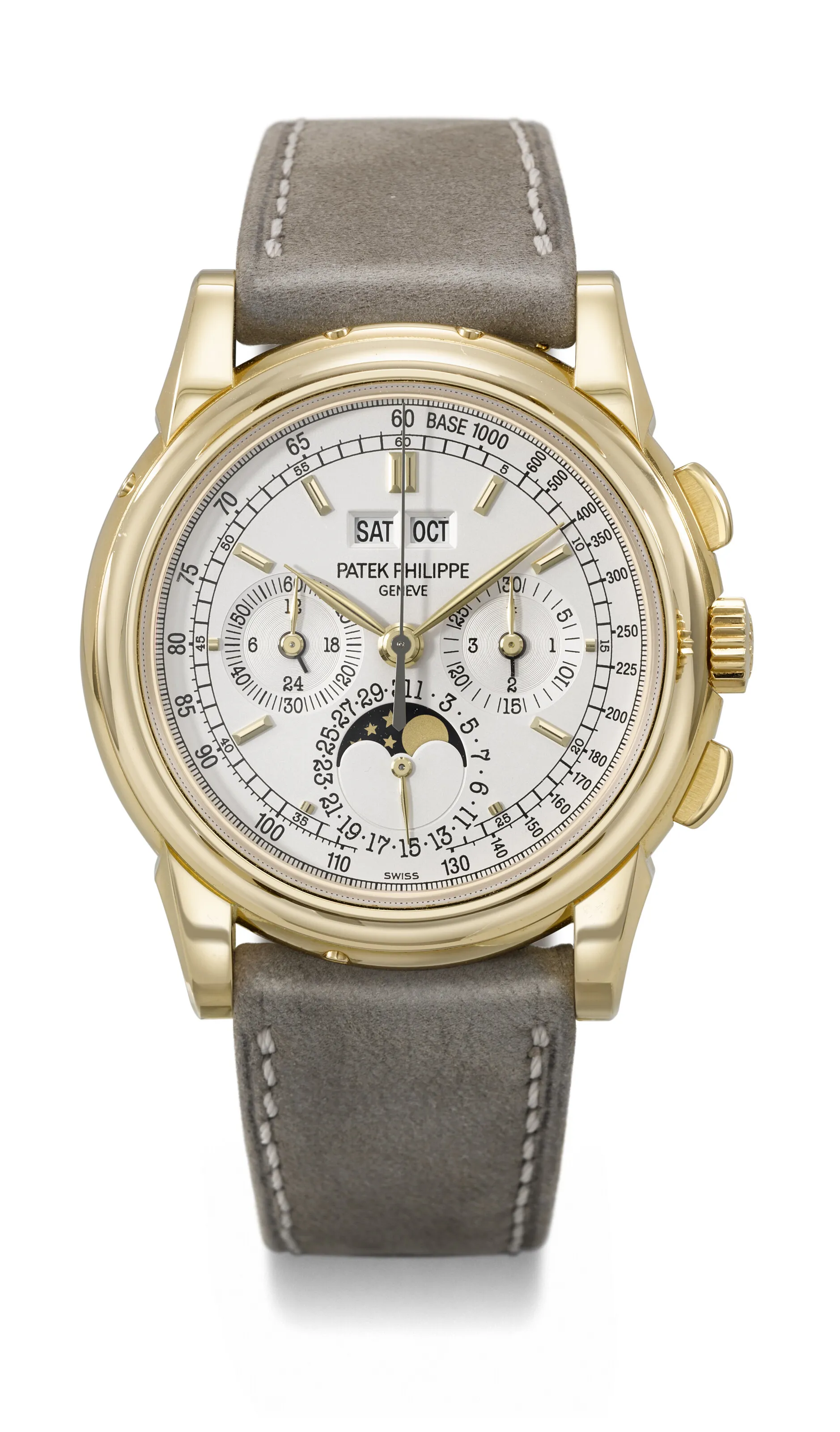 Patek Philippe Perpetual Calendar Chronograph 5970J-001 40mm Yellow gold Silver