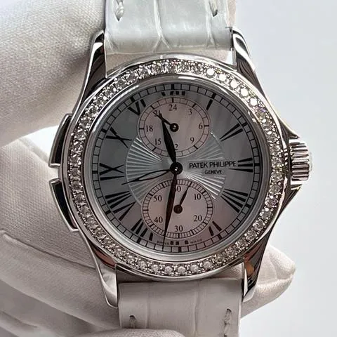 Patek Philippe Travel Time 35mm White gold Mother-of-pearl 2